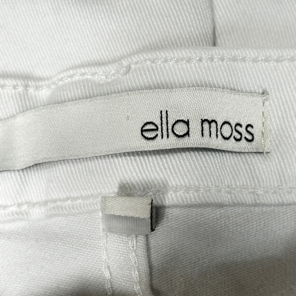 Ella Moss High Waist Straight Ankle White Jeans Womens Size 8 29 Juniors - Picture 4 of 10